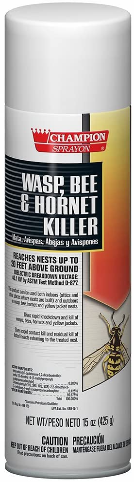 12 pack Champion 5108 Sprayon Wasp, Bee and Hornet Killer, 15-Ounce, 12-Pack : Home Pest Repellents : Garden & Outdoor $19.19