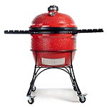 24" Kamado Big Joe I Charcoal Grill w/ Cart/Side Shelves (Blaze Red) $765.40 + Free S/H