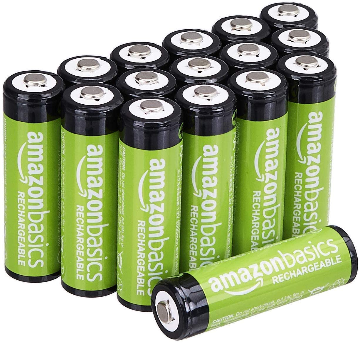 Amazon Basics 16-Pack AA Performance 2,000 mAh Rechargeable Batteries, Pre-Charged, Recharge up to 1000x $18.39 YMMV