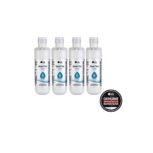 50% Off Select LG Refrigerator Water Filters: 3-Pk LT600P , 4-Pk LT1000 .50 & More + Free Shipping
