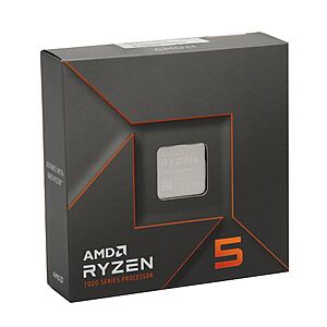 B&M Micro Center AMD Ryzen 5 7600X Raphael AM5 4.7GHz 6-Core Boxed Processor No Heatsink $139.99