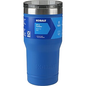 Kobalt Stainless Steel Insulated Tumbler (Blue or Black):30-Oz $7,20-Oz $6 + Free Store Pickup