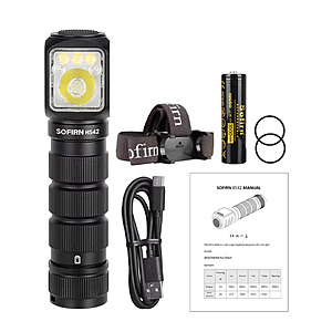 2100-LM SOFIRN HS42 USB-C Rechargeable SST40 LED Headlamp w/ Battery (6000K) $17.30 + Free S&H