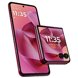 256GB Motorola Razr+ 2025 Unlocked Smartphone (Hot Pink) $380 + Free S&H w/ Prime