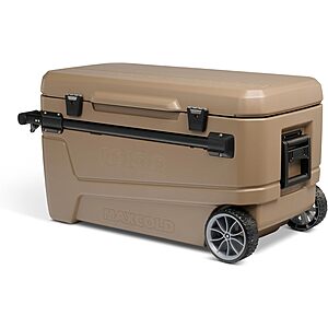 110-Qt Igloo Maxcold Glide Wheeled Cooler (Brown) $108 + Free S&H