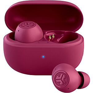 JLab Go Pop ANC True Wireless Earbuds & Charging Case (Fuchsia) $14.80 
