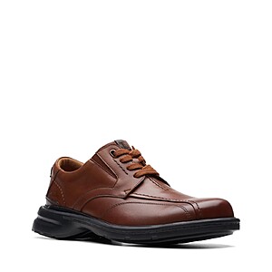 Clarks Footwear Sale: Men's Gessler Lace Brown Leather Casual Shoes $35 & More + Free S&H