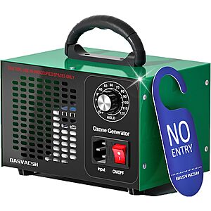 Select Accounts: Basvacsh 45,000mg/h Ozone Generator (up to 2500sqft) $20 + Free S&H