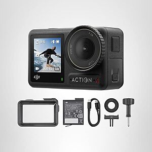 DJI Osmo Action 4 4K/120fps Waterproof Action Camera (Essential Combo) $169 + Free S&H