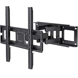 MountFTV Full Motion TV Wall Mount for 26-65" TVs (Up to 110 lbs)