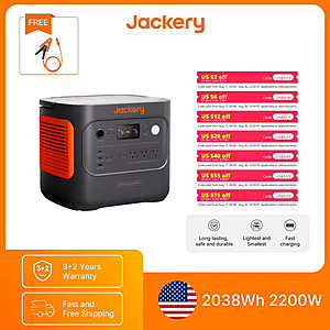 Select Accounts: Jackery Explorer 2000 v2 LiFePO4 2200W Power Station $528 + Free S&H