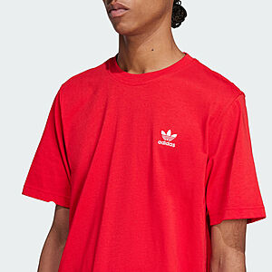 adidas Men's Trefoil Essentials Tee (Red) $7.20 + Free S&H