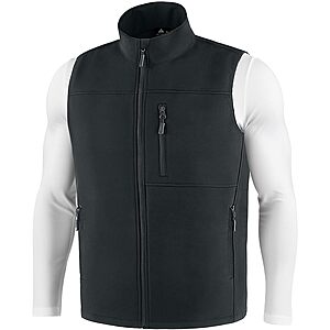 WENTTUO Men's Fleece-Lined Softshell Windproof Sleeveless Jacket Vest $20 + Free S&H