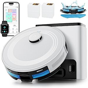 Lefant M2+ 6000Pa Wi-Fi Self-Emptying Robot Vacuum & Mop $110 + Free S&H