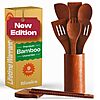 9-Piece Riveira Wooden Spoon &amp;amp; Spatulas Cooking Utensils Set (Premium Brown Bamboo) $9.99 + Free Shipping w/ Prime or on $35+