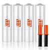 4-Pack Vevor Heavy Duty 15&amp;quot; x 1200' Shrink Film Stretch Wrap Roll w/ Handles (Clear, 80 Gauge) $32.99 ($8.25 Each) + Free Shipping w/ Prime or on $35+