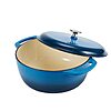 7.3-Quart Amazon Basics Enameled Cast Iron Round Dutch Oven w/Lid &amp;amp; Dual Handles (Blue) $39.08 + Free Shipping