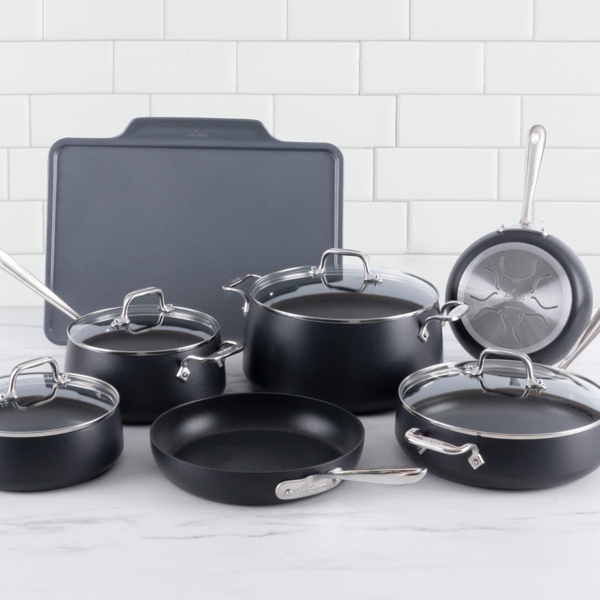 11 pc AllClad Nonstick Cookware Set 296.99 + Free Shiping