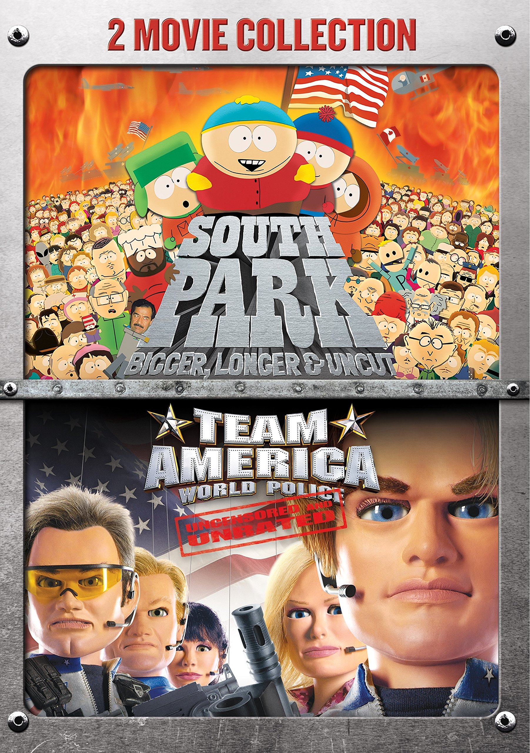 2-Pack Combo DVD South Park: Bigger, Longer & Uncut + Team America