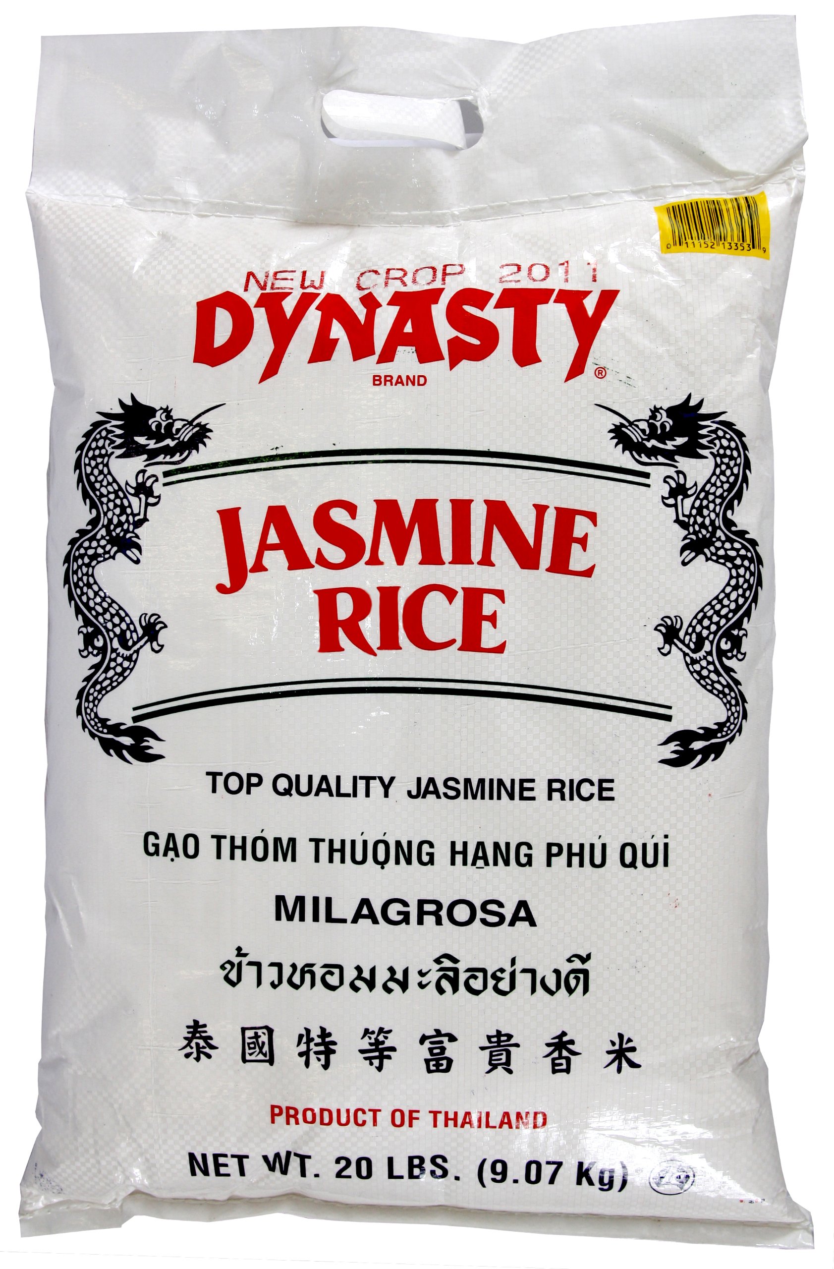20-lb Dynasty Jasmine Rice $17.09 w/ S&S + Free Shipping w/ Prime or on orders $25+