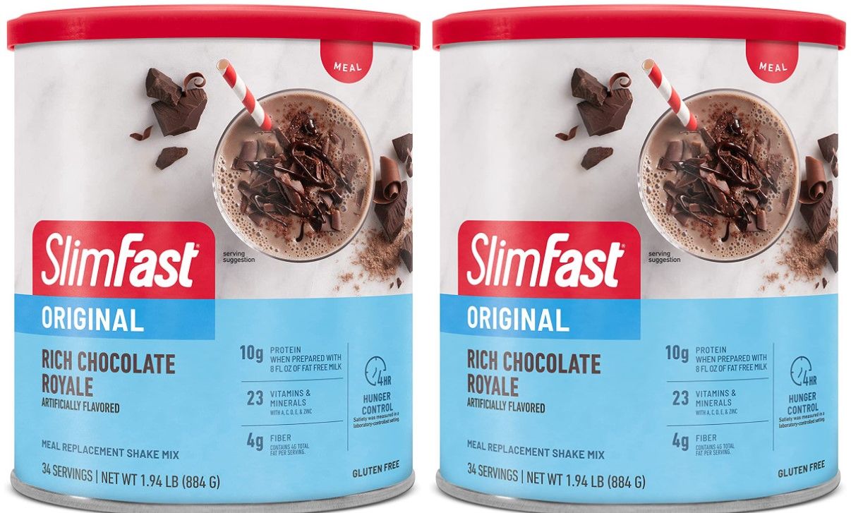 1.94-Lb SlimFast Original Meal Replacement Powder Shake Mix (Rich Chocolate Royale)  2 For $11.55 ($5.78 Each) w/ S&S + Free Shipping w/ Prime or $25+