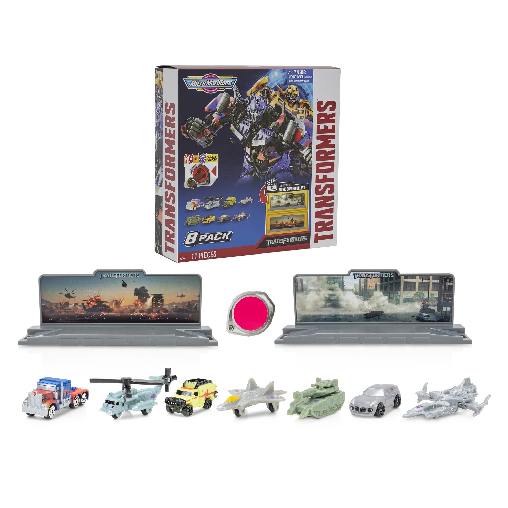 8-Pack Micro Machines Transformers (2007 Movie) Miniature Vehicle Set $11.18 + Free Shipping w/ Prime or on $25+