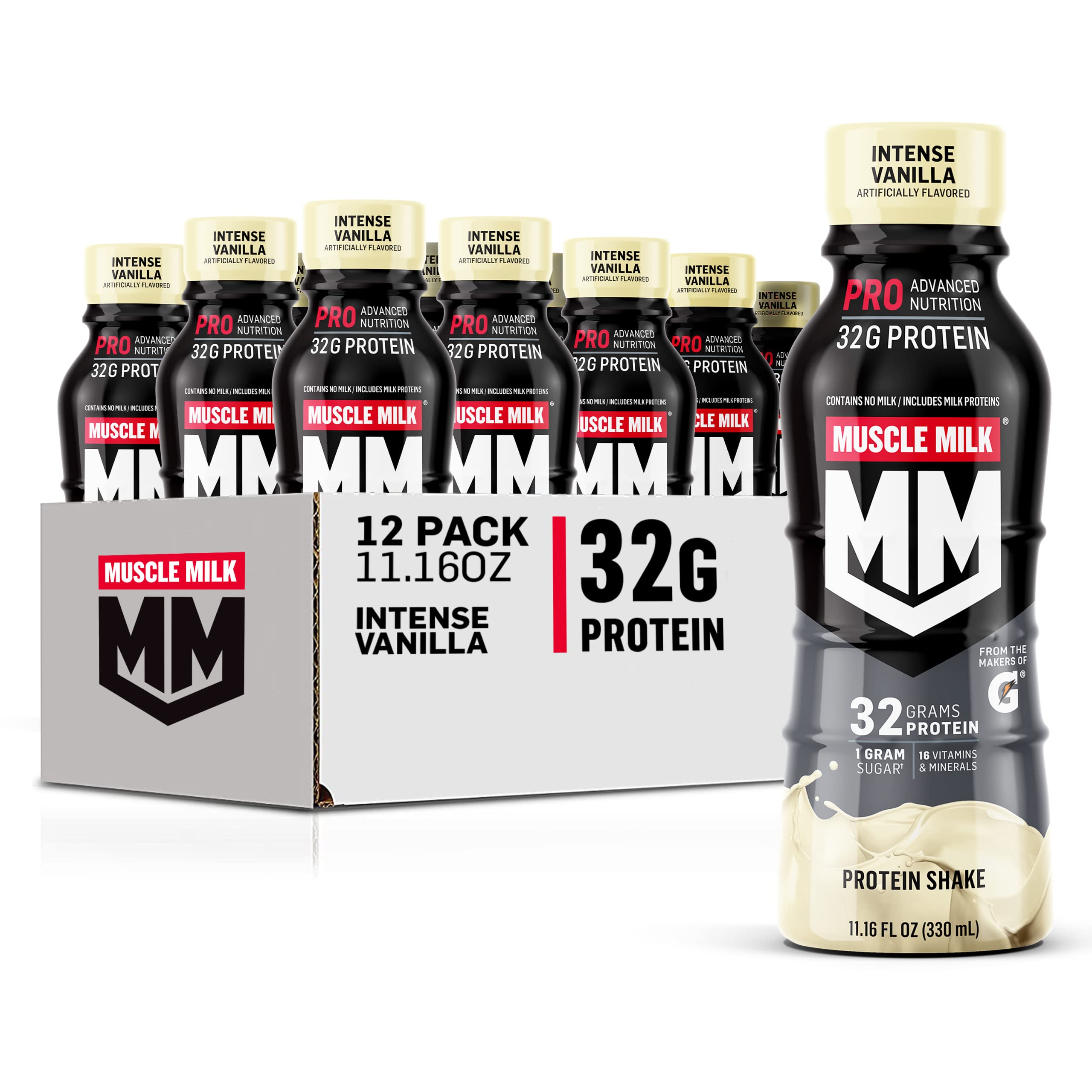 12-Count 11-Oz Muscle Milk 32g Protein Shake (Vanilla) $21.95 w/ S&S + Free Shipping w/ Prime or $25+