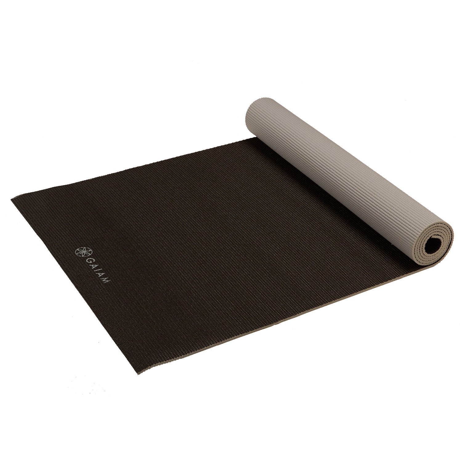 68" x 24" Gaiam Solid Color Non Slip Exercise & Yoga Mat (4mm Thick, Granite Storm) $11 + Free Shipping w/ Prime or on Orders $25+