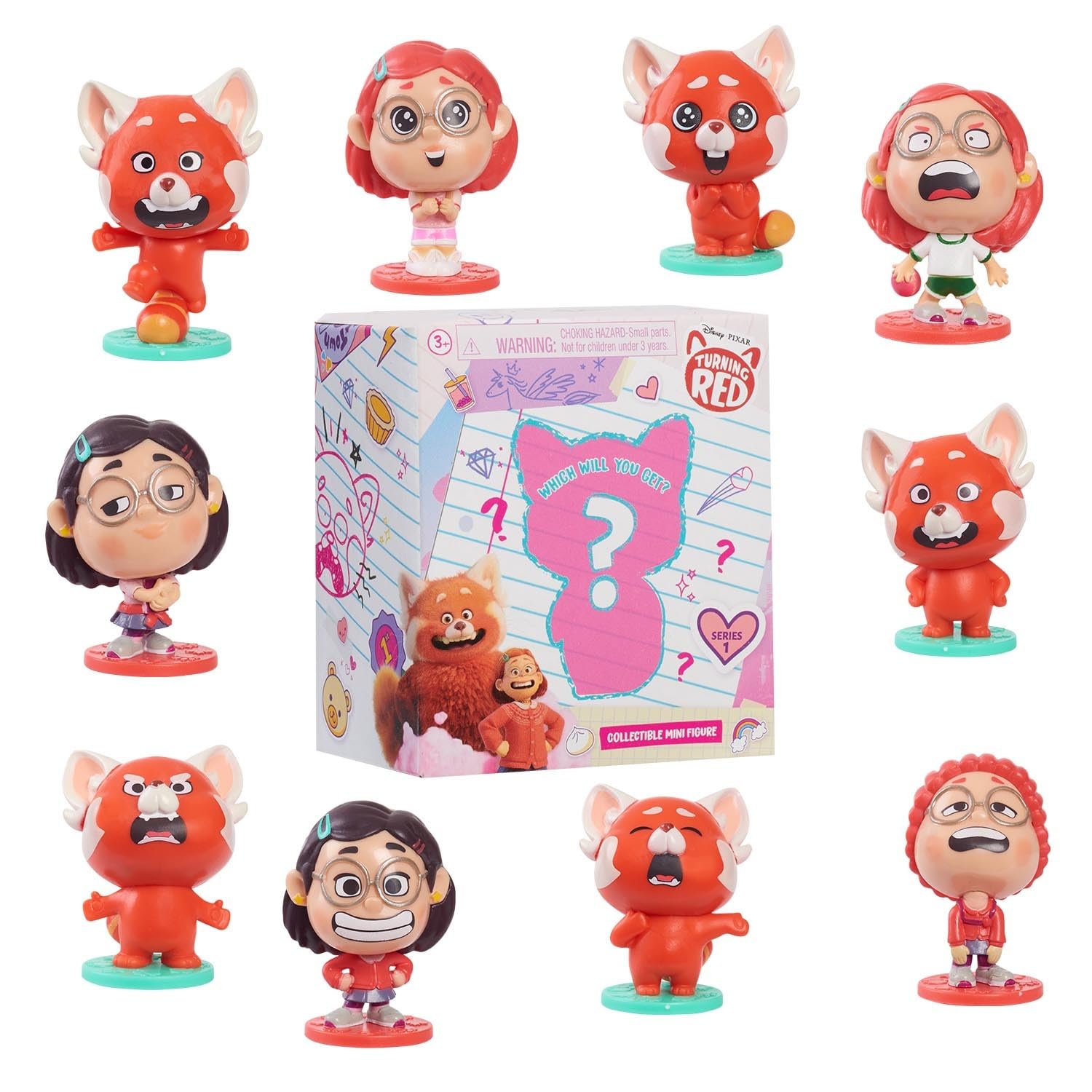 3-Pack Just Play Disney and Pixar Blind Bag Collectible 2.25" Turning Red Figures $3.39 + Free Shipping w/ Prime or on $25+