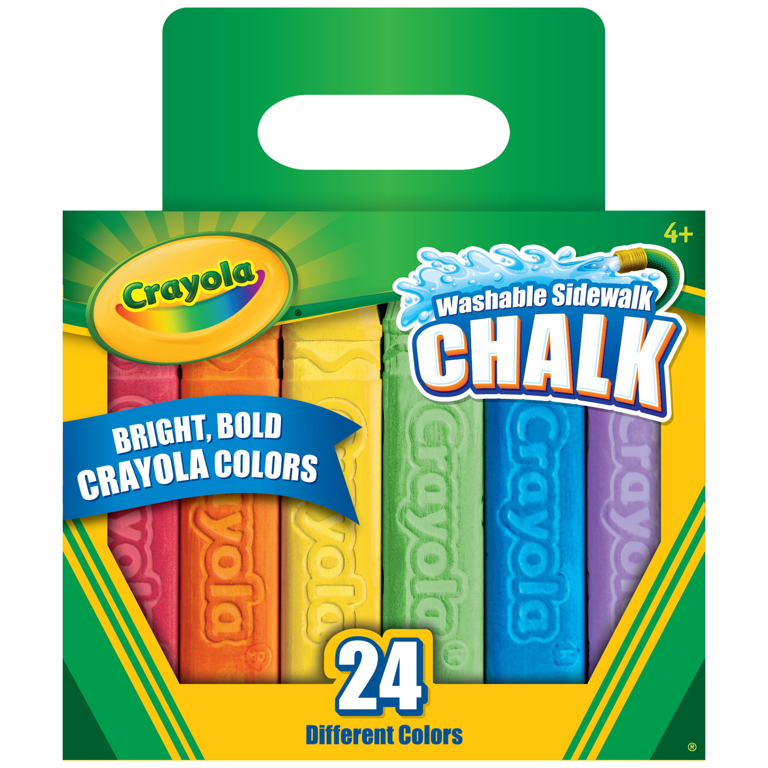 24-Count Crayola Washable Sidewalk Chalk (Assorted Colors) $1.98 + Free S&H w/ Walmart+ or $35+