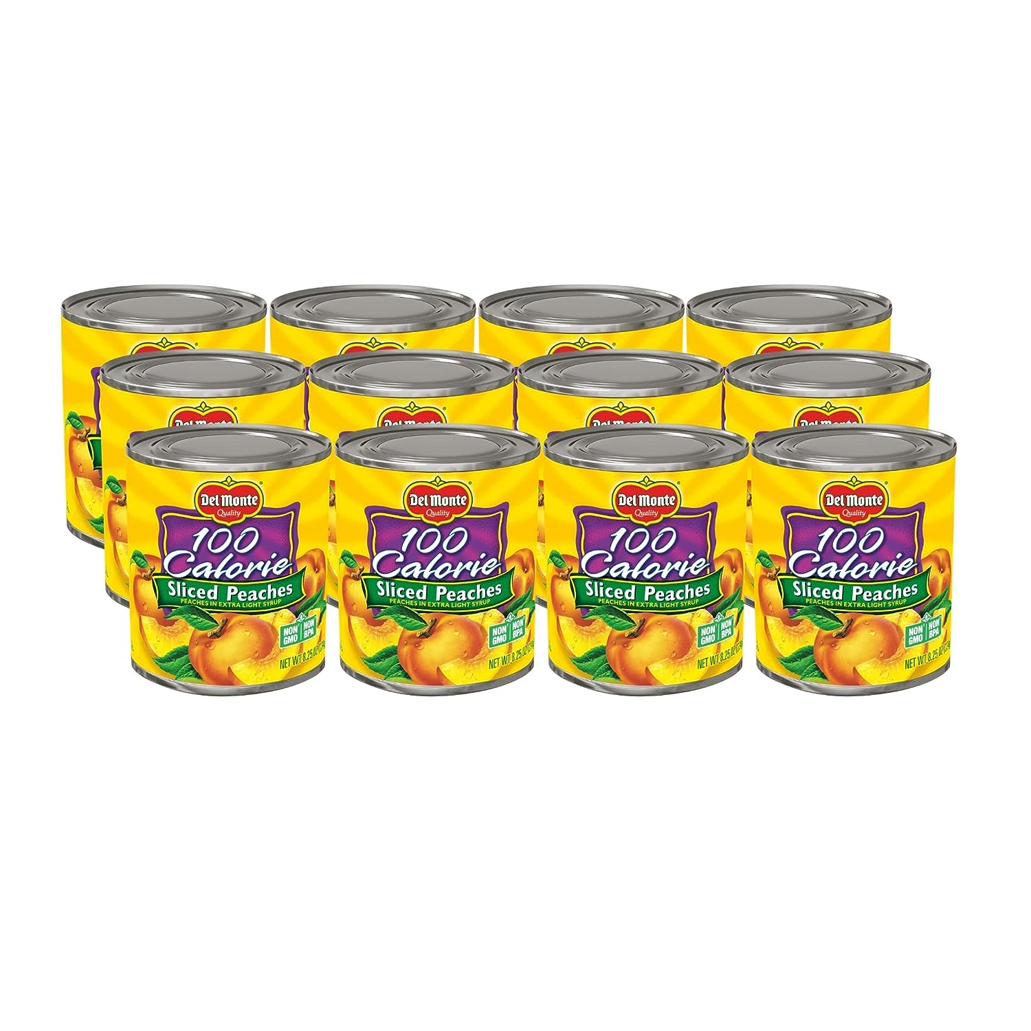 Del Monte Cans: 12-Count 8.25-Oz Sliced Peaches in Extra-Light Syrup $12.81, 12-Count 13.5-Oz Fresh Cut Chopped Spinach $15.88 & More w/ S&S + Free Shipping w/ Prime or $35+