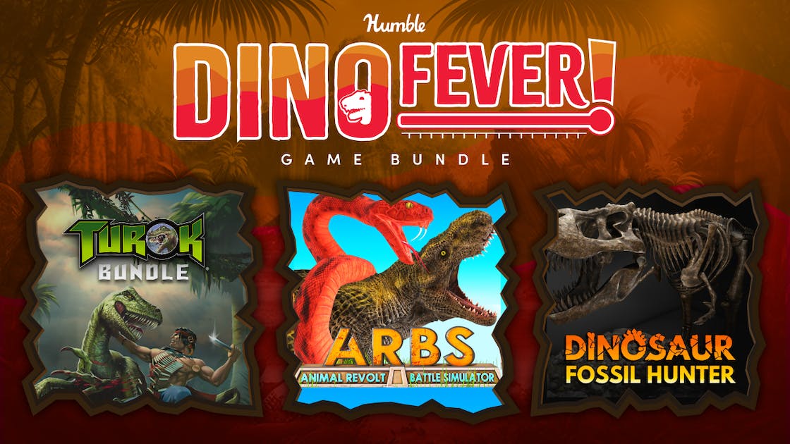 8Game Dino Fever Bundle Turok, Dinosaur Fossil Hunter, Primal Carnage