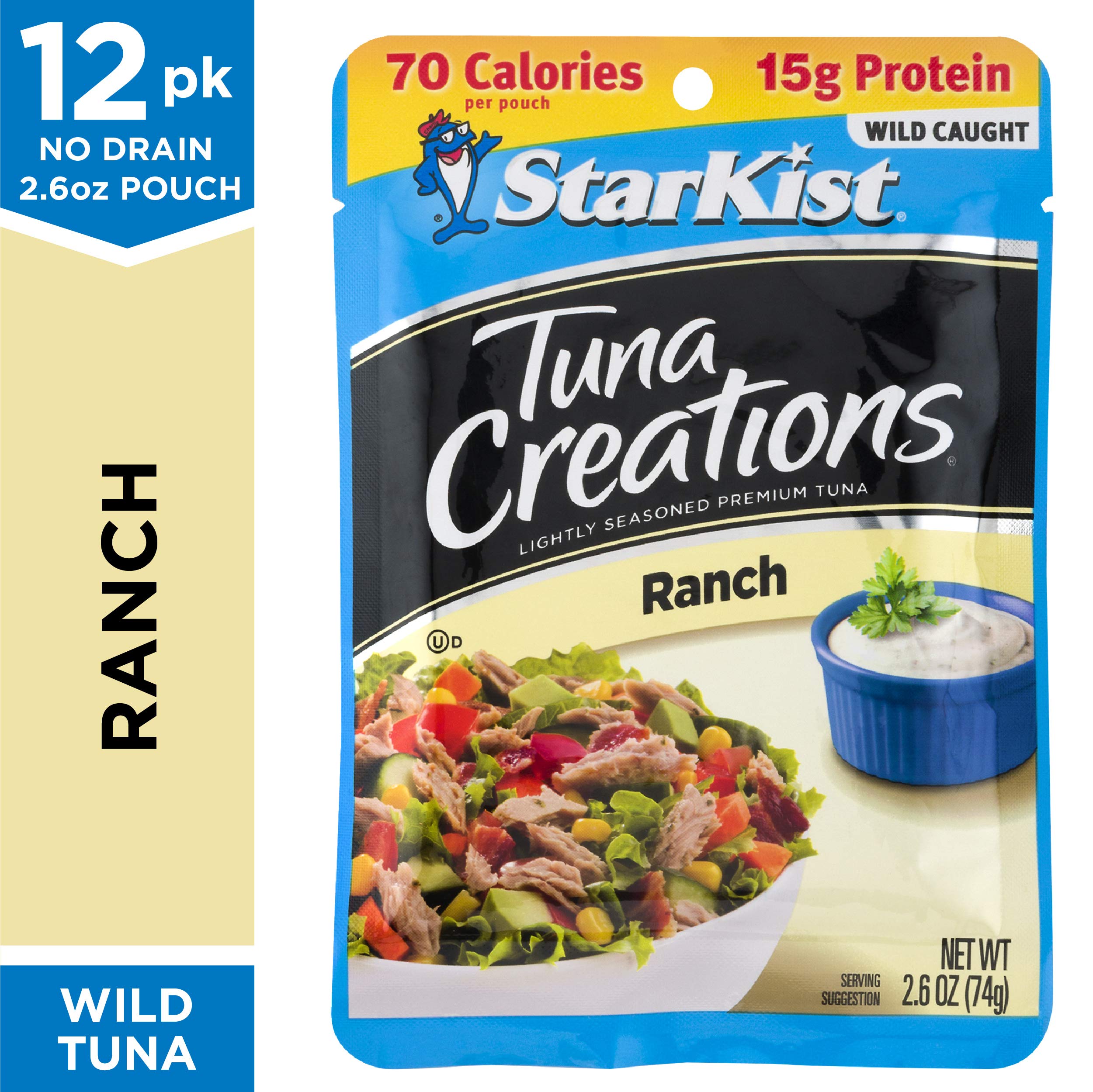 12-Count 2.6-Oz StarKist Tuna Creations Pouches (Ranch) $10.80 w/ S&S + Free Shipping w/ Prime or on Orders $35+