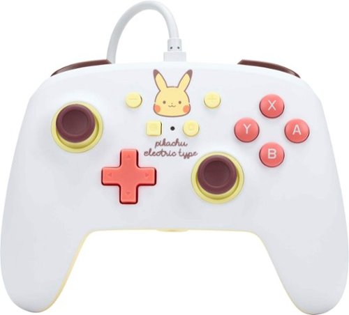 PowerA Enhanced Wired Controller for Nintendo Switch (Pikachu Electric, White) $12 + Free Shipping
