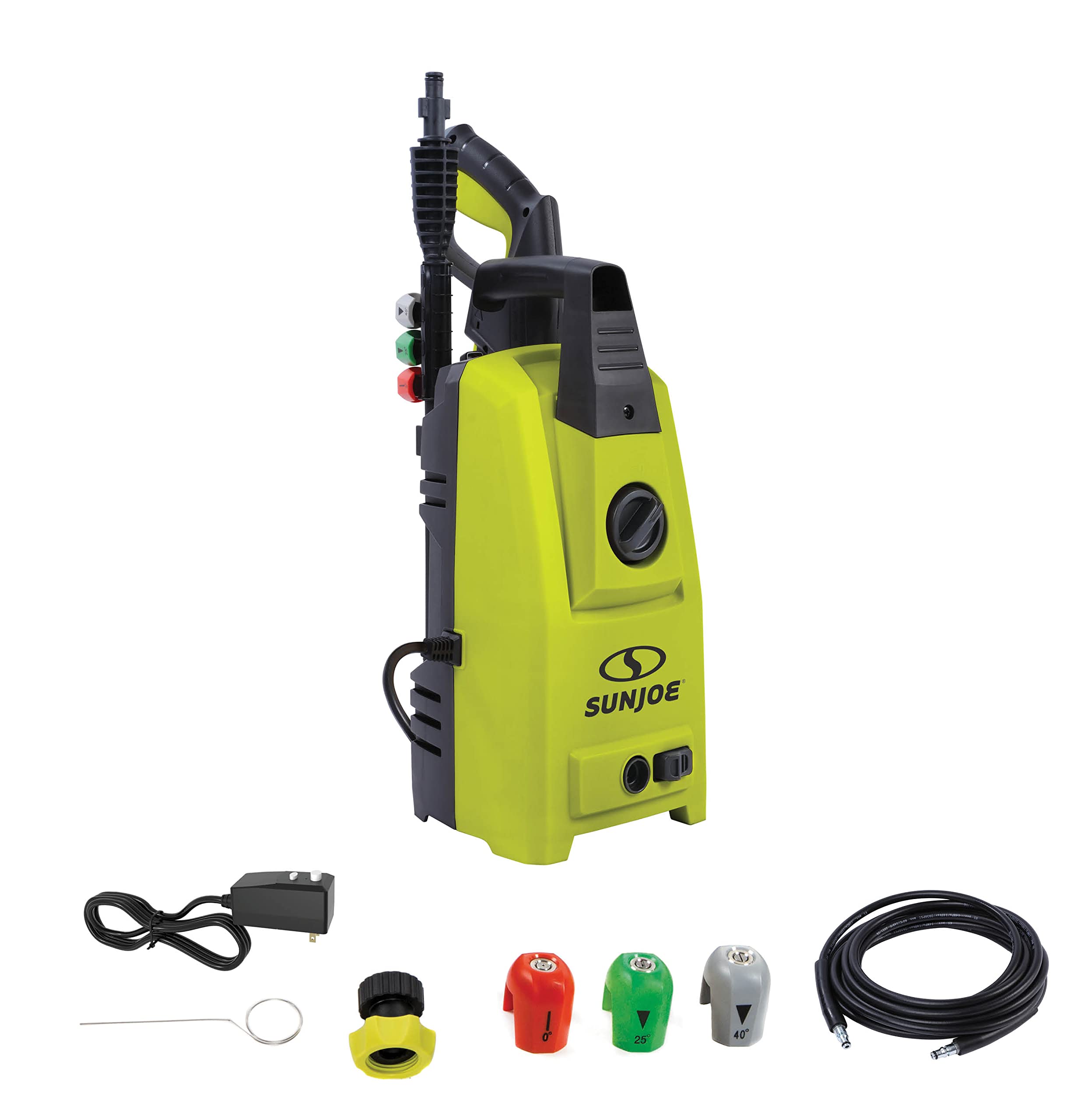10.5Amp Sun Joe Electric Pressure Washer w/ 3Quick Connect Tips & 11.
