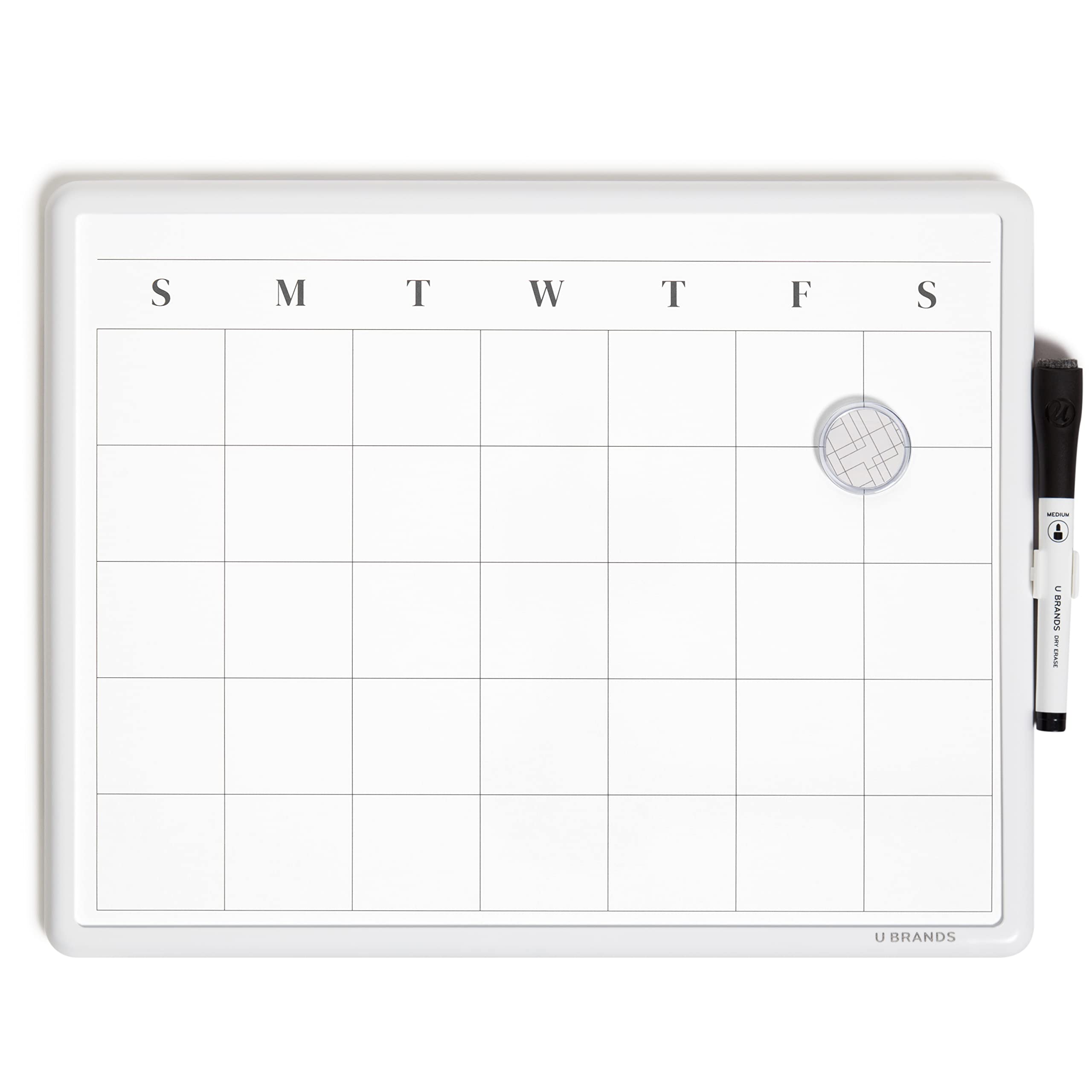 11" x 14" U Brands Contempo Magnetic Monthly Calendar Dry Erase Board w/ Dry Erase Marker (White Frame) $5.78 + Free Shipping w/ Prime or on $35+