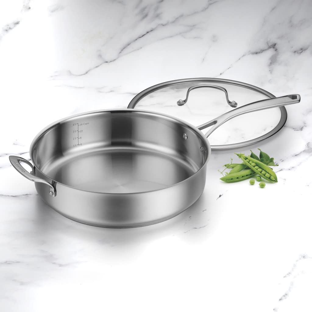 5.5-qt Cuisinart Forever Stainless Collection Saute Pan w/ Helper Handle &  Cover