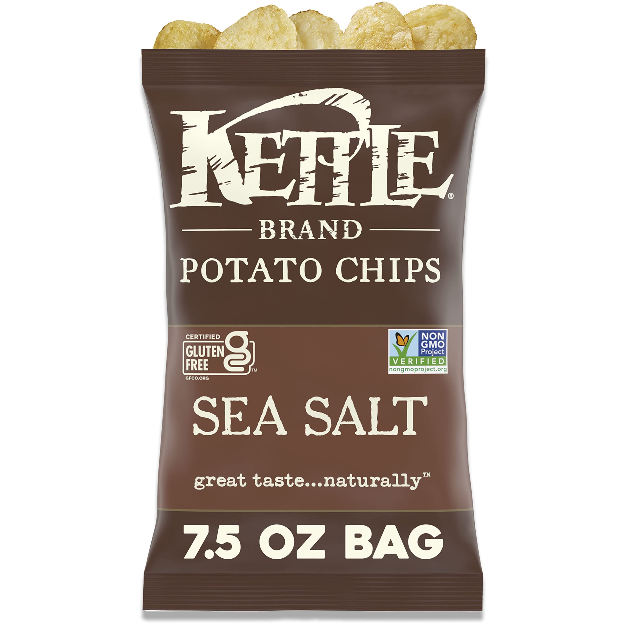 7.5-Oz Kettle Brand Krinkle Cut Kettle Potato Chips (Sea Salt) $2.37 w/ S&S + Free Shipping w/ Prime or $35+