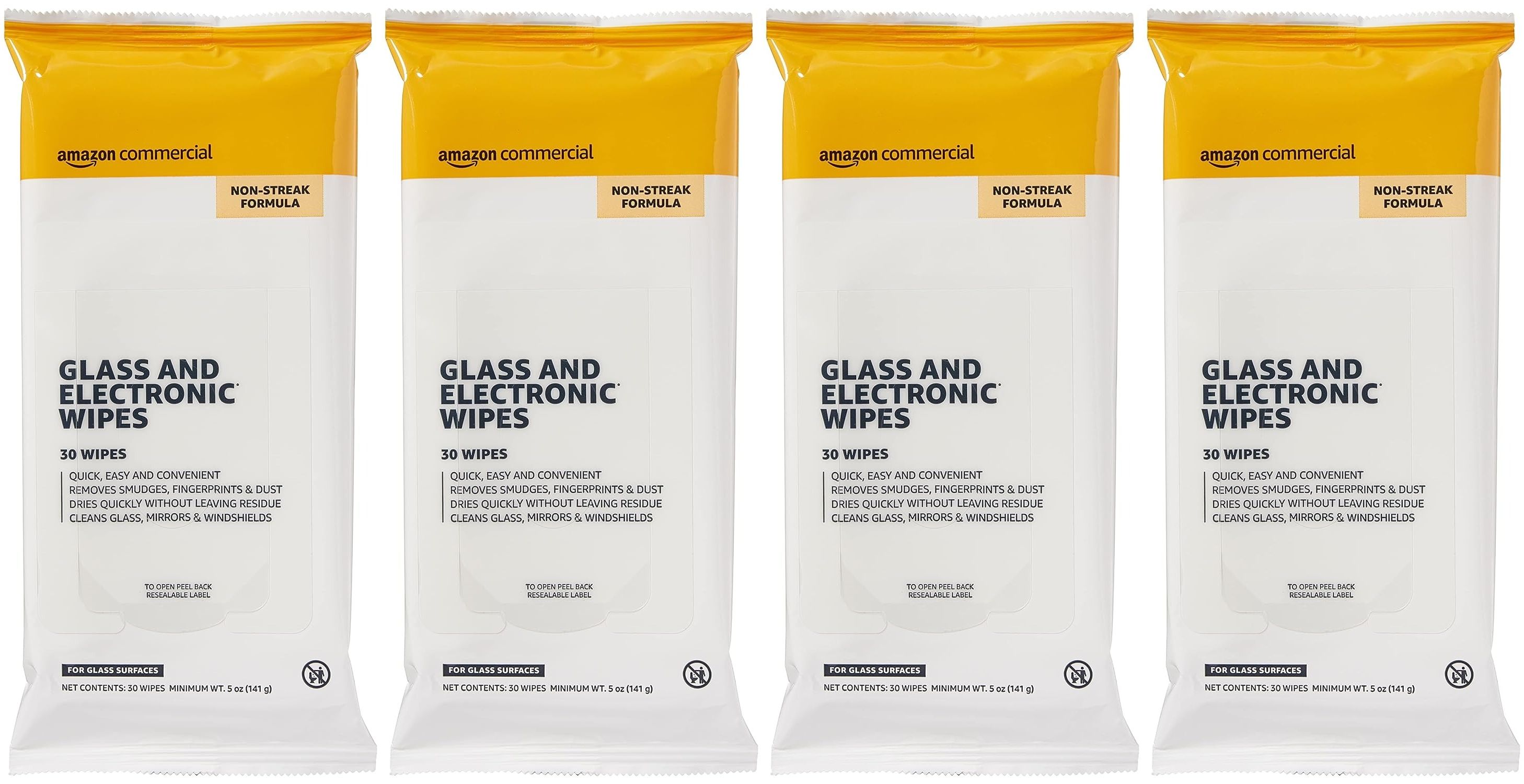 120-Count Amazon Commercial Glass & Electronic Cleaning Wipes $4.10 + Free Shipping w/ Prime or on $35+