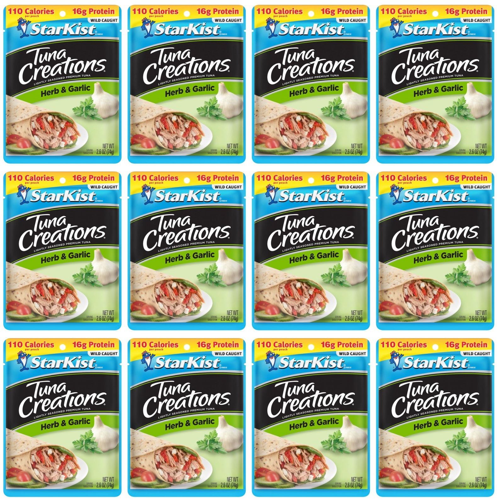 12-Count 2.6-Oz StarKist Tuna Creations (Herb & Garlic) $9.85 ($0.82 Each) w/ S&S + Free Shipping w/ Prime or $35+