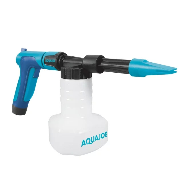 Aqua Joe 2-in-1 Hose-Powered Adjustable Foam Cannon Spray Gun,  Quick-Connect to Any Garden Hose 