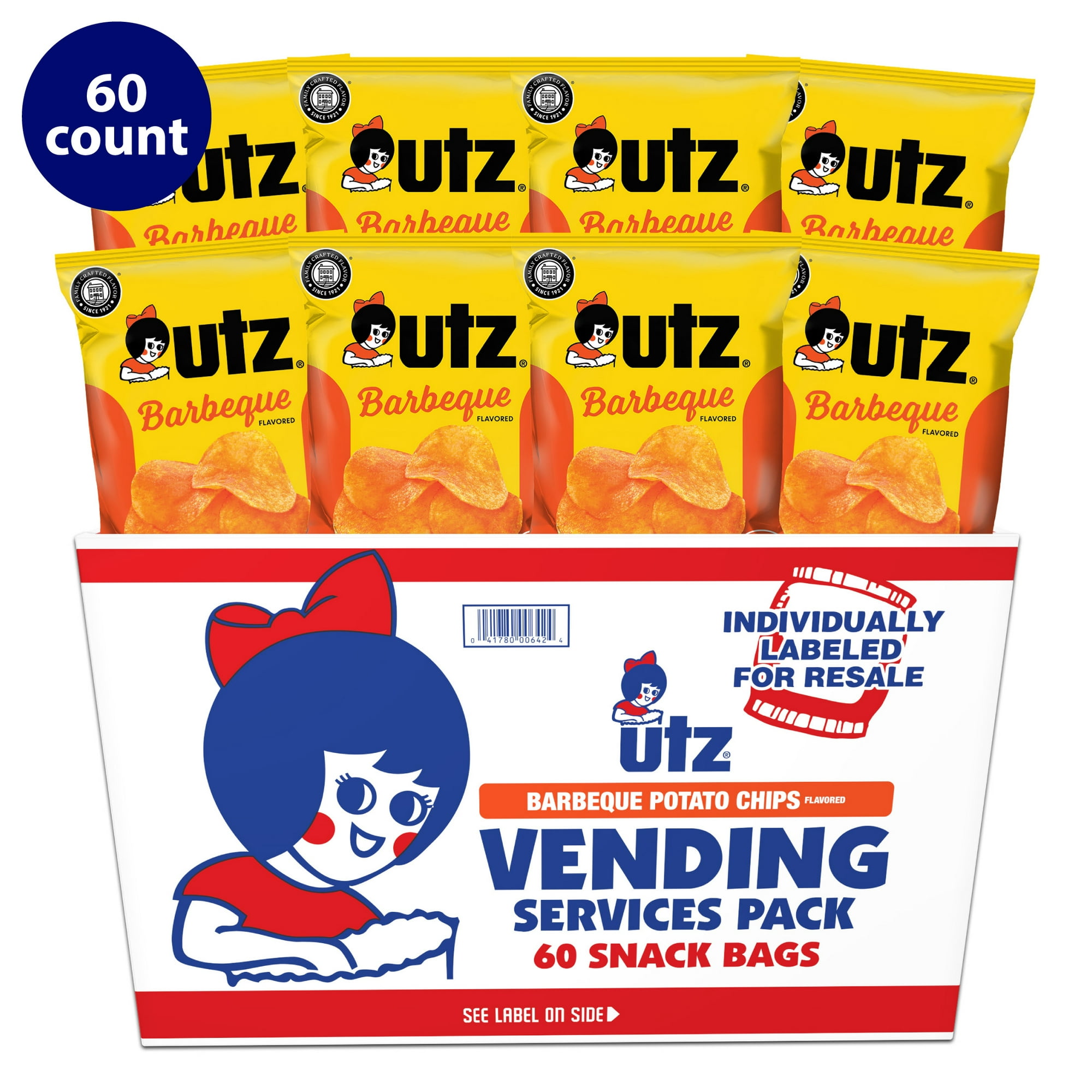 60-Count 1-Oz Utz Barbeque Potato Chips $15.56 w/ S&S + Free Shipping w/ Prime or $35+