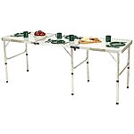 70&quot; Trademark Innovations Portable Lightweight Aluminum Folding Table $36.13 + Free Shipping