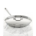 12" All-Clad D3 3-Ply Stainless Steel Fry Pan w/ Lid $84 + Free Shipping