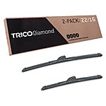 2-Pack TRICO Diamond Windshield Wiper Blades (One of Each: 22&quot; + 16&quot;) $10.08 + Free Shipping w/ Prime or on Orders $35+