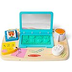 Melissa &amp; Doug Wooden Work &amp; Play Desktop Activity Board Infant &amp; Toddler Sensory Toy $13.19 + Free Shipping w/ Prime or on Orders $35+
