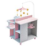 Olivia's Little World 6-in-1 Wooden Baby Doll Changing Station with Crib, Table, High Chair, Closet, &amp; Washing Machine $33.97 + Free Shipping w/ Prime or on $35+