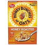 12-Oz Honey Bunches of Oats Whole Grain Cereal (Honey Roasted) $2 + Free Shipping w/ Prime or on $35+