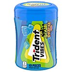 40-Piece Trident Vibes Sour Patch Kids Sugar Free Gum (Blue Raspberry) $2.69 w/S&amp;S + Free Shipping w/ Prime or on $35+