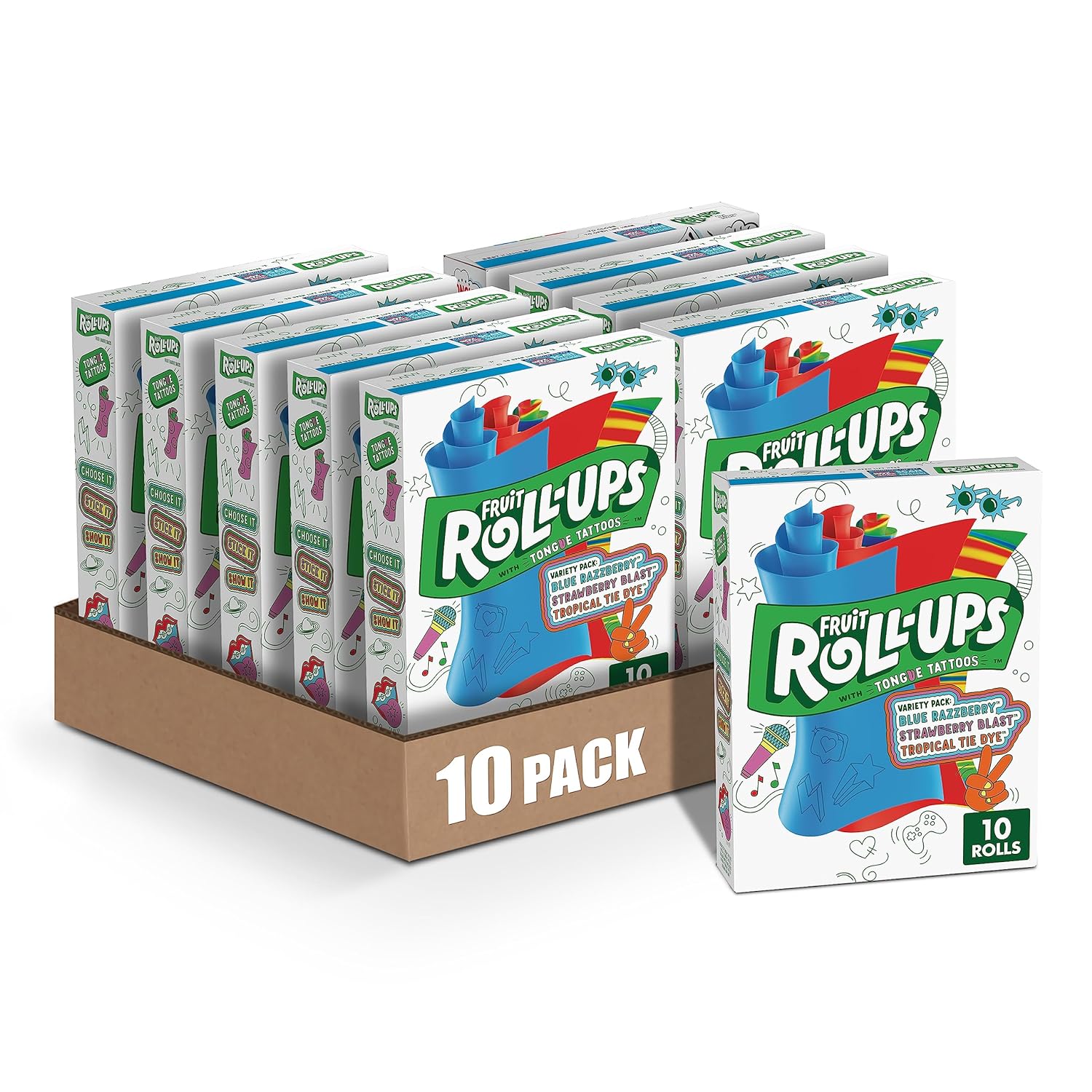 10-Pack 10-Count Fruit Roll-Ups Fruit Flavored Snacks (Variety Pack) $22.27 w/S&S + Free Shipping w/ Prime or on $35+
